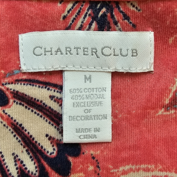 Charter Club Spice Island Top Size Medium - Picture 7 of 7